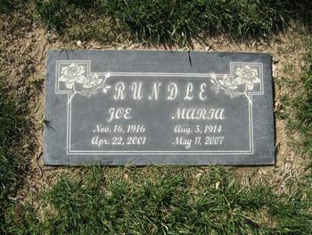 Rundle, Joe gravesite