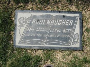 Rodenbucher, Carol Ruth gravesite