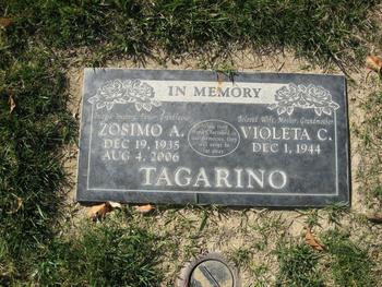 Tagarino, Zosimo A. gravesite