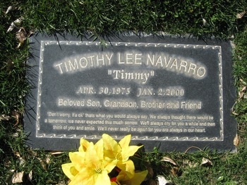 Navarro, Timothy Lee ('Timmy') gravesite