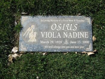 Osius, Viola Nadine gravesite