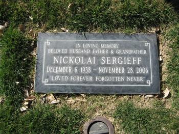 Sergieff, Nickolai gravesite