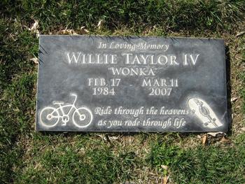 Taylor, IV Willie ('Wonka') gravesite