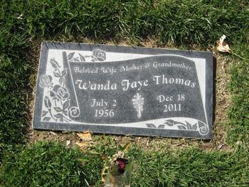 Thomas, Wanda Faye gravesite