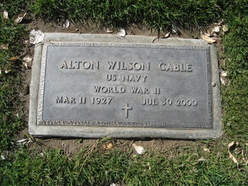 Cable, Alton Wilson gravesite