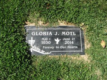 Motl, Gloria J. gravesite