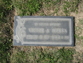 Horna, Victor A. gravesite