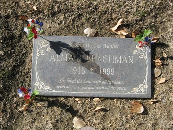 Beachman, Alma B. gravesite