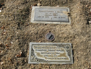 Hinds, Timothy Todd gravesite