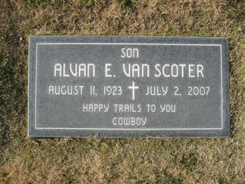 Van Scoter,   Alvan E. gravesite