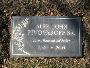 Pivovaroff,   Alejandro Ivanovich ('Alex John') gravesite