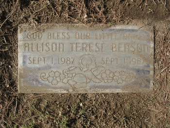 Benson, Allison Terese gravesite