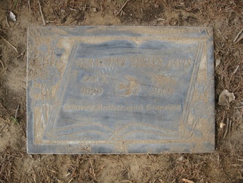 Davis, Geraldine Evelyn gravesite