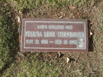 Turnbough, Felicia Lene gravesite