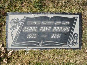 Brown, Carol Faye gravesite