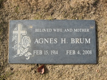 Brum, Agnes H. gravesite