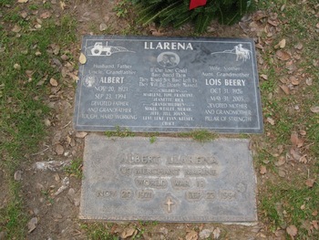 Llarena, Lois Vivian gravesite