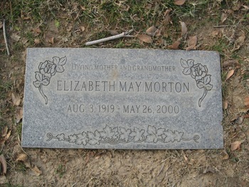 Morton, Elizabeth May gravesite