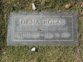 Rosas, Dena gravesite