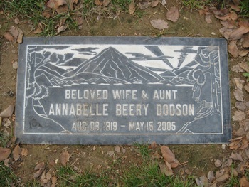 Dodson, Annabelle Irene gravesite