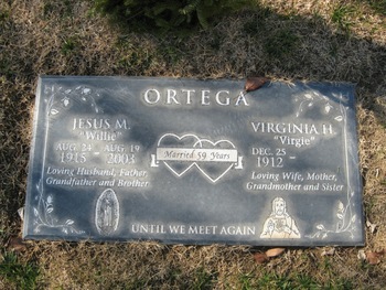 Ortega,   Virginia H. gravesite