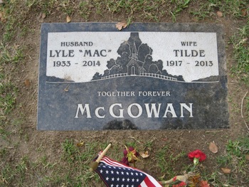 McGowan, Lyle ('Mac') gravesite