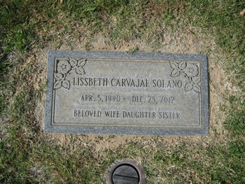 Solano, Lissbeth Carvajal gravesite