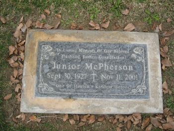 McPherson, Junior L. gravesite