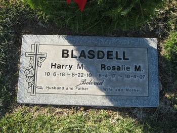 Blasdell, Rosalie Mabel gravesite