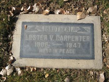 Carpenter, Lester Vannie gravesite