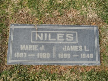 Niles, James Lester gravesite