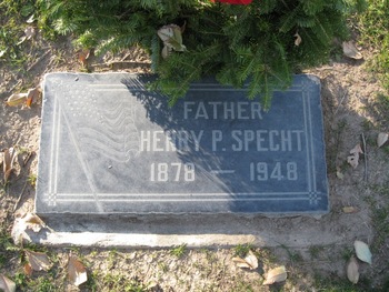 Specht, Henry Phillip gravesite