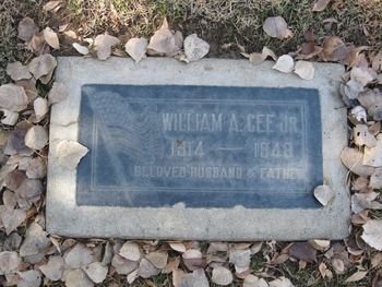 Gee, William Anderson gravesite