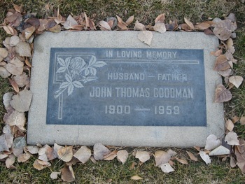 Goodman, John Thomas gravesite
