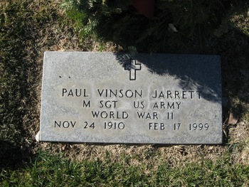 Jarrett, Paul Vinson gravesite