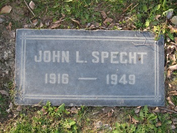 Specht, John Lorraine gravesite