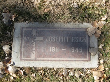 Firsick, Joseph gravesite