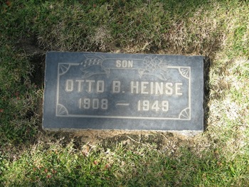 Heinse, Otto B. gravesite