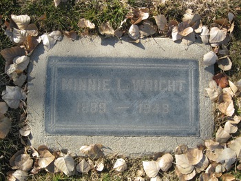 Wright,   Minnie Loretta gravesite