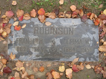 Robinson, Mary Emma gravesite