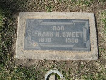 Sweet, Frank Harvey gravesite