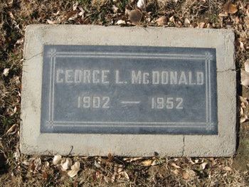 McDonald, George Leo gravesite