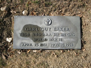 Baker, Carl Guy gravesite
