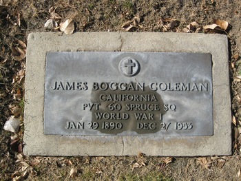 Coleman, James Boggan gravesite