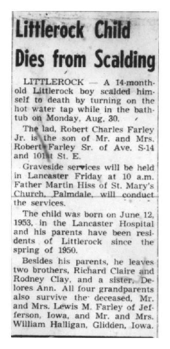 Farley, Robert Charles obituary