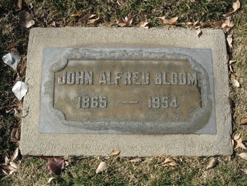 Bloom, John Alfred ('Johnnie') gravesite