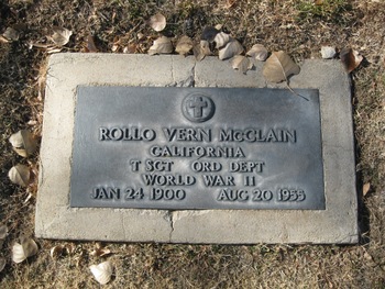 McClain, Rollo Vern gravesite