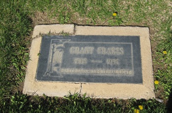 Frakes, Grant gravesite