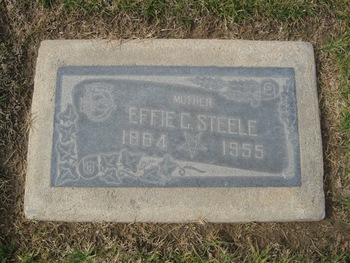 Steele, Effie Cloe gravesite