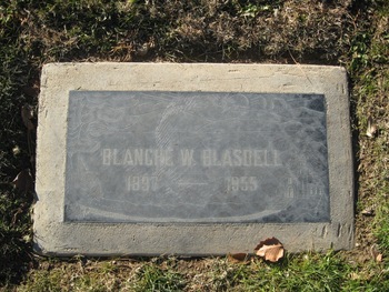 Blasdell, Blanche gravesite